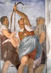 Detail of Veronese's frescoe at San Sebastiano